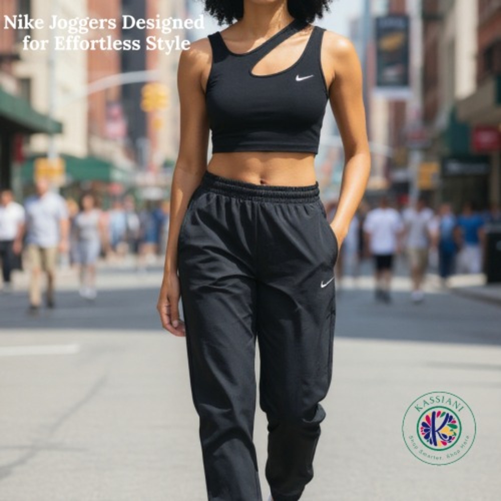 Nike Women's UV Mid Rise‎ Loose Jogger Pants Polyester Cinched Leg Size XXL